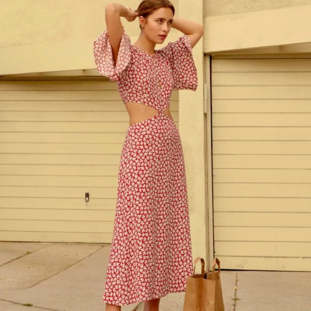 NWT Reformation Benny Dress in Grenadine. Size 0.